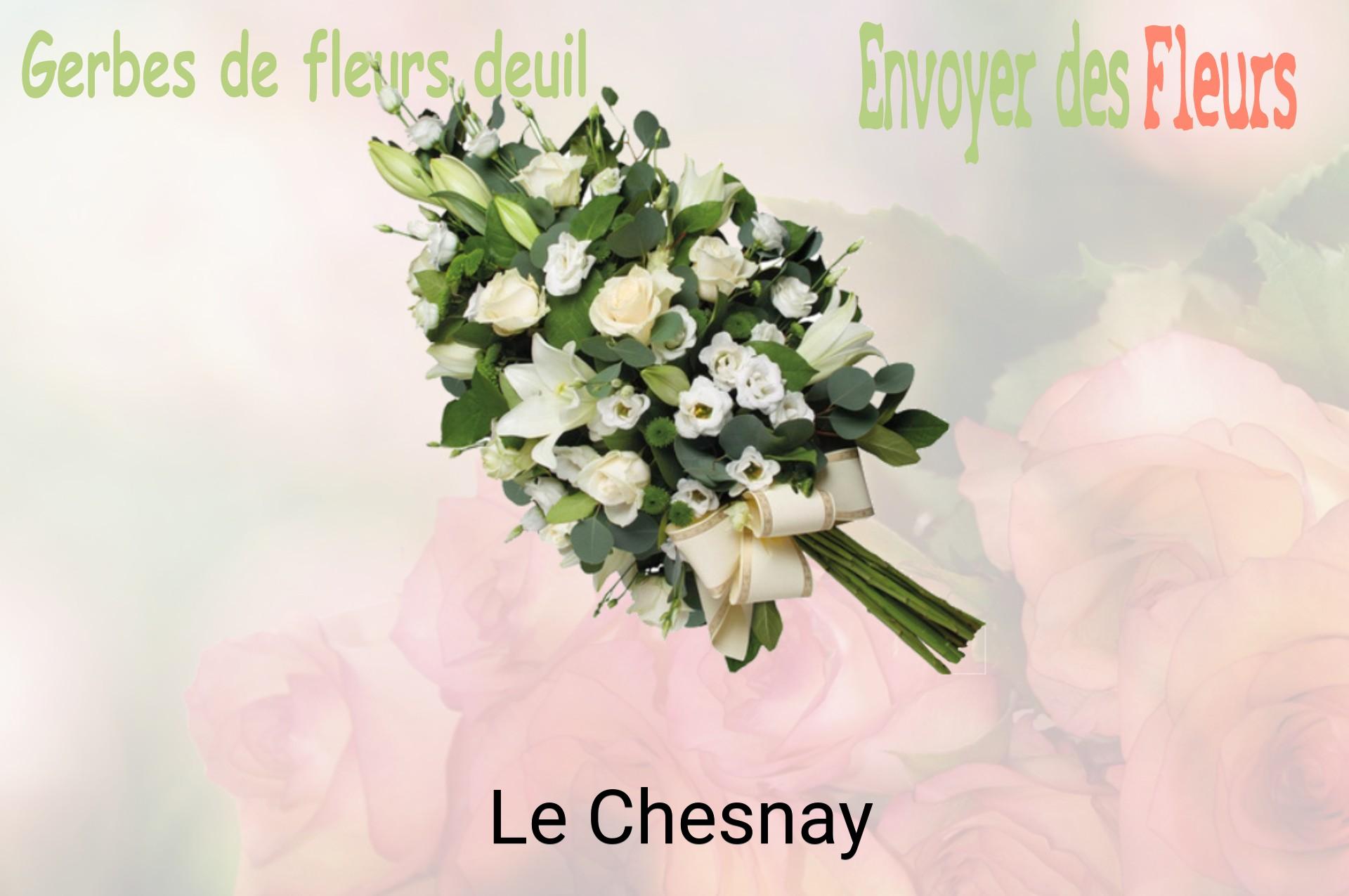 Gerbe de fleurs de deuil livrée à Le Chesnay